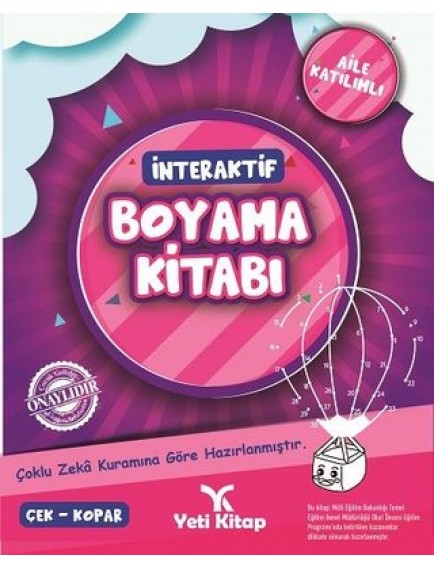 İnteraktif Boyama Kitabı 2 / Pembe 3+ Yaş - Kolektif - Yeti Kitap Yayınları