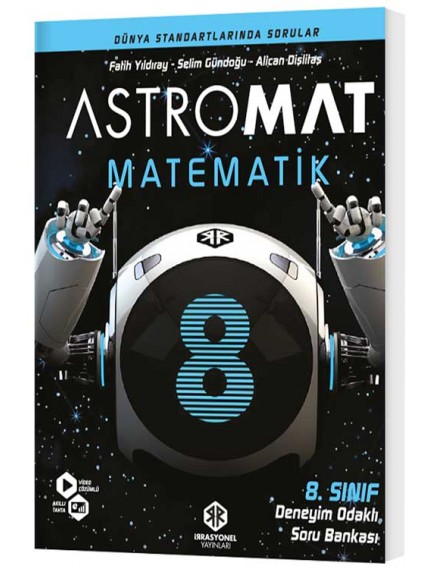 İrrasyonel Yayınları  8. Sınıf Astromat Matematik Deneyim Odaklı Soru Bankası