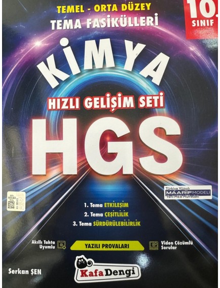 Kafa Dengi Yayınları 10. Sınıf Kimya Hgs Tema Fasiküllleri 