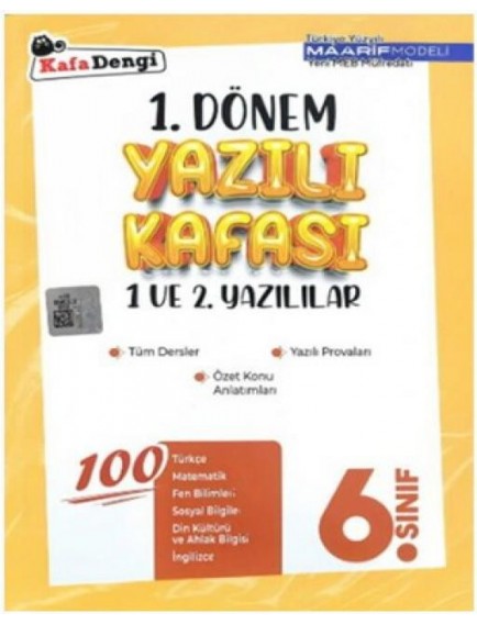 Kafa Dengi Yayınları 6.Sınıf 1.Dönem Yazılı Kafası