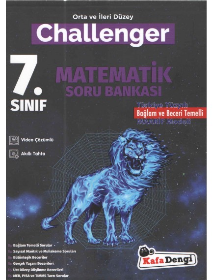 Kafa Dengi Yayınları 7.Sınıf Matematik Challenger Soru Bankası