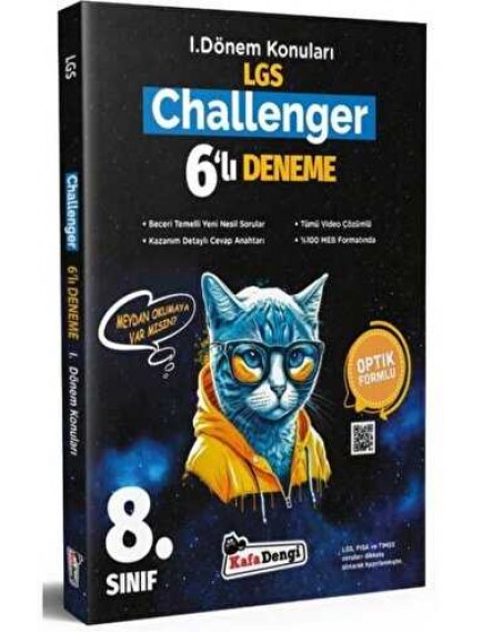Kafa Dengi Yayınları 8. Sınıf Challenger İlk Dönem Konuları 6Lı Deneme
