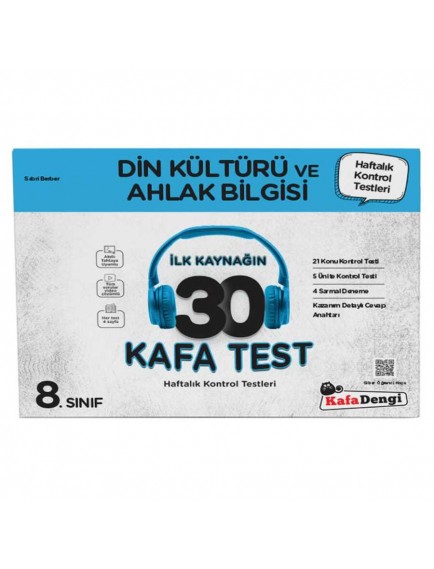 Kafa Dengi Yayınları 8. Sınıf Din Kültürü 30 Kafa Test