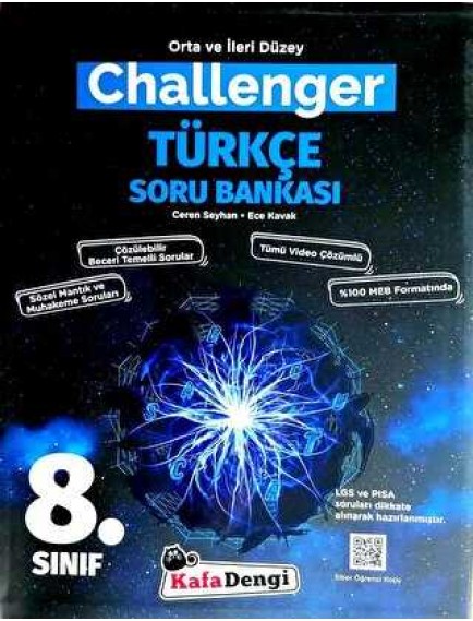Kafa Dengi Yayınları 8. Sınıf Türkçe Challenger Soru Bankası 