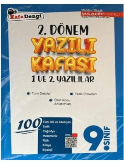 Kafa Dengi Yayınları 9.Sınıf 2.Dönem Yazılı Kafası