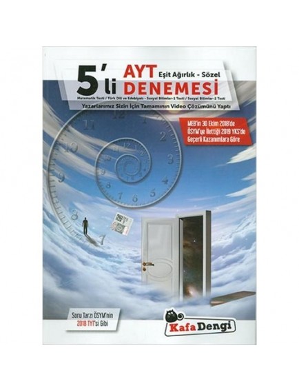 Kafa Dengi Yayınları Ayt 5'Li Eşit Ağırlık - Sözel Denemesi