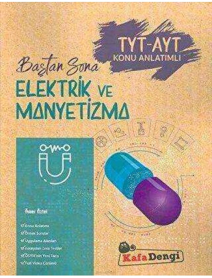 Kafa Dengi Yayınları Tyt-Ayt Elektrik Ve Manyetizma Baştan Sona Konu Anlatım 