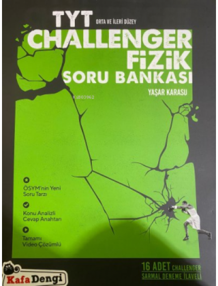 Kafa Dengi Yayınları Tyt Fizik Challenger Soru Bankası