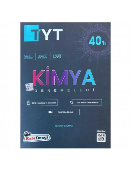Kafa Dengi Yayınları Tyt Kimya 40Lı Branş Denemesi 