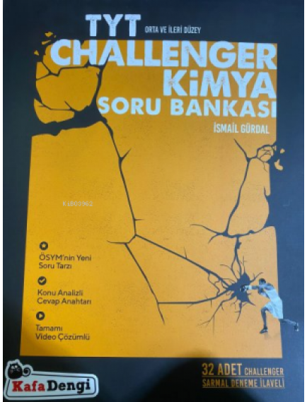 Kafa Dengi Yayınları Tyt Kimya Challenger Soru Bankası