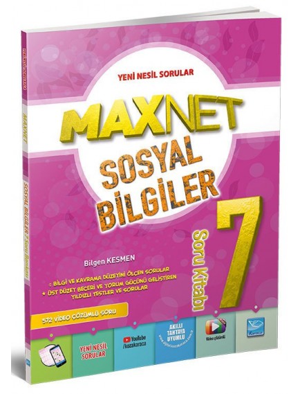 Karaca Eğitim Yayınları 7. Sınıf Sosyal Bilgiler Maxnet Soru Kitabı