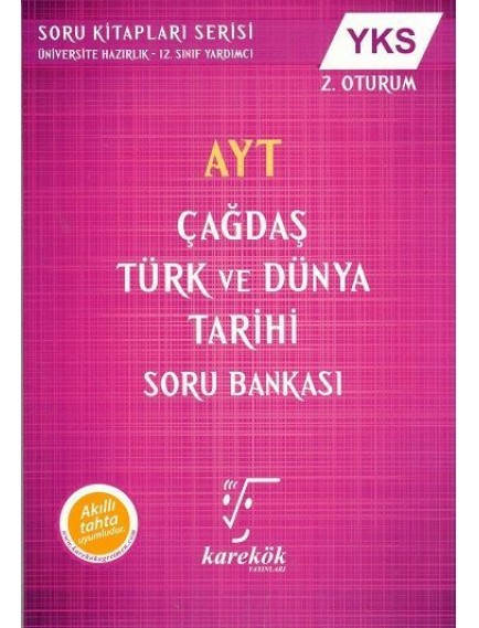 Karekök Yayınları Ayt Çağdaş Türk ve Dünya Tarihi Soru Bankası