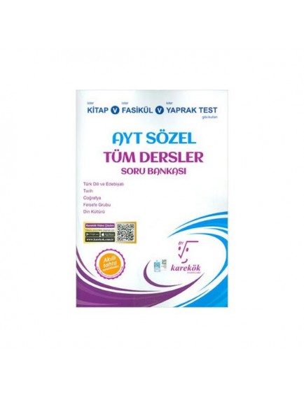 Karekök Yayınları Ayt Tüm Dersler Soru Bankası 
