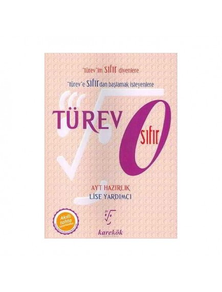 Karekök Yayınları Ayt Türev Sıfır
