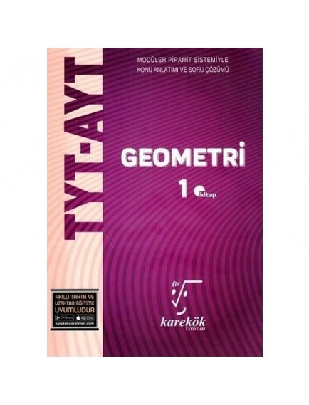 Karekök Yayınları Tyt-Ayt Geometri 1. Kitap Konu Anlatımı Ve Soru Çözümü