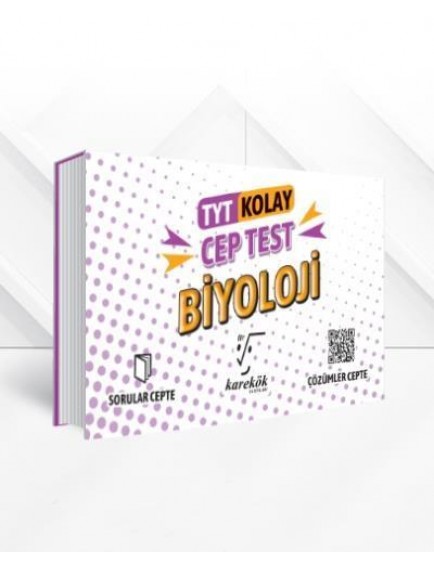 Karekök Yayınları Tyt Biyoloji Cep Test Kolay