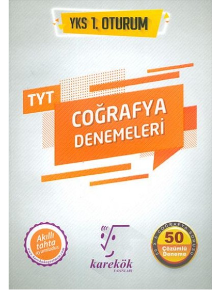 Karekök Yayınları Tyt Coğrafya Denemeleri 1.Oturum