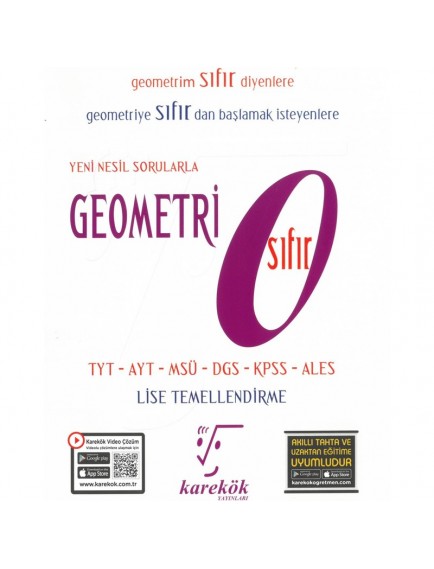 Karekök Yayınları Tyt-Dgs-Kpss-Ales Geometri Sıfır