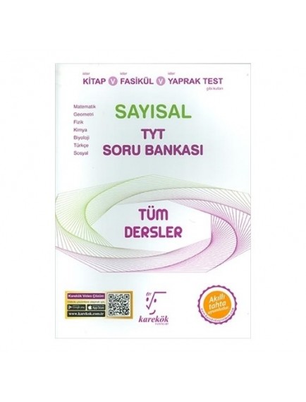 Karekök Yayınları Tyt Tüm Dersler Sayısal Soru Bankası