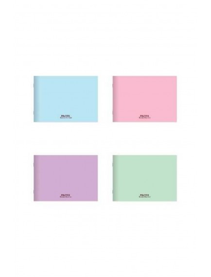 Kc 17x25 24 Yaprak Plastik Kapak Pastel Resim Defteri (1 Adet)
