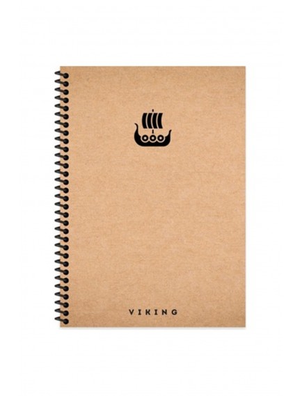 Kc 20x28 100 Yaprak Çizgili Sert Kapak Spiralli La Plume Viking Defter (1 Adet)