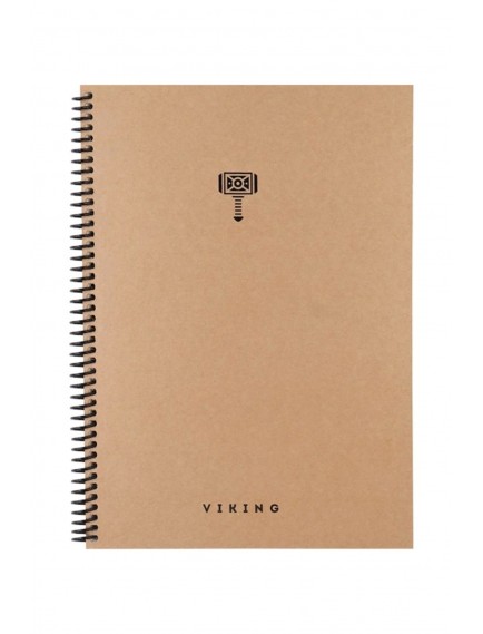 Kc 20x28 100 Yaprak Kareli Sert Kapak Spiralli La Plume Viking Defter (1 Adet)