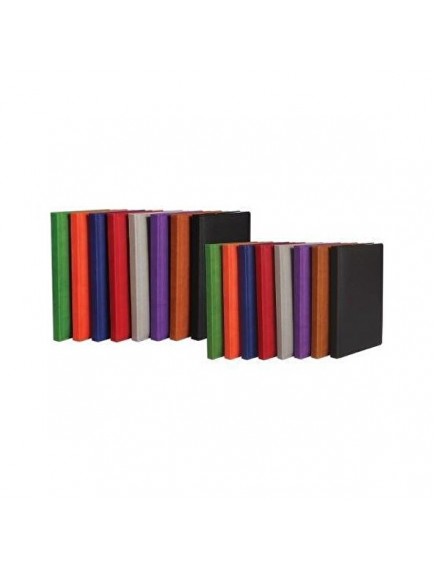 Kc 17x24  cm 160Yp Çizgili Ciltli Termo Deri Defter Karışık (1 Adet)