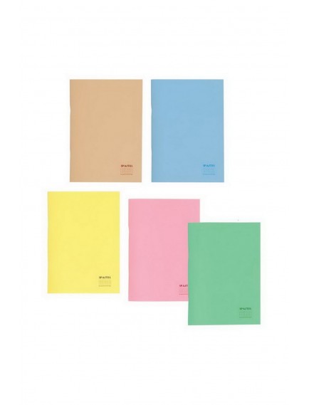 Keskin Color 60 Yaprak A4 Pastel Light Plastik Kapak Kareli Defter