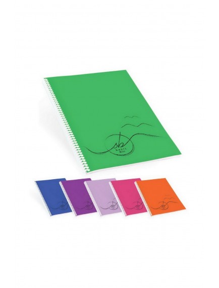 Keskin Color 72 Yaprak A4 Basic Spiralli Plastik Kapak Çizgili Defter