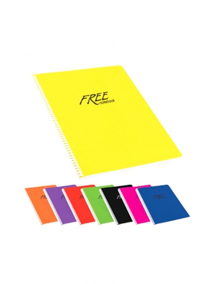 Kc Free A4 40 Yp Kareli Spiralli Pp Kapak Defter 320392