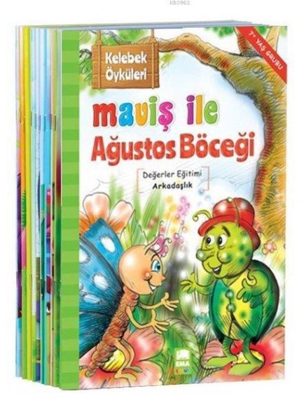 Kelebek Öyküleri 1 ve 2. Sınıflar İçin (10 Kitap) - Kolektif - Ema Yayınları
