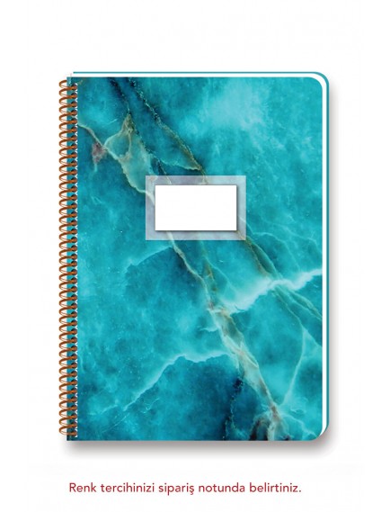 Keskin Color 16,5*22,5 80 Yaprak Kareli Karton Kapak Spiralli Pastel Flora Defter