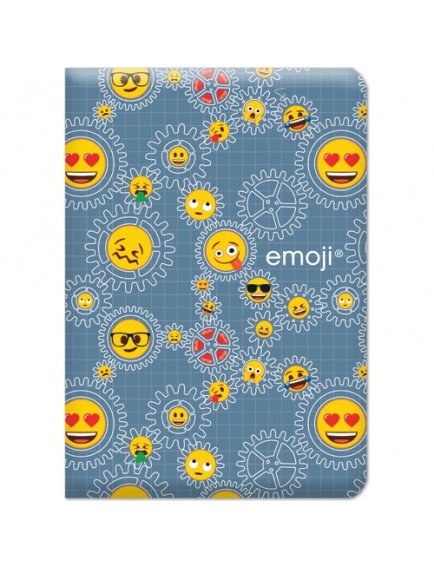 Keskin Color 58 Yaprak 18.5X26 Emoji Tel Dikiş Kareli Defter 381502-87