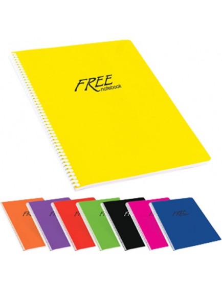 Keskin Color 60 Yaprak A4 Spiralli Plastik Kapak Çizgisiz Defter 320400-99