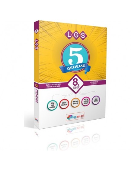 Köşe Bilgi Yayınları 8. Sınıf Lgs 5 Fasikül Deneme Sınavı