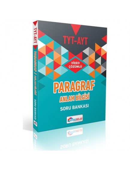 Köşe Bilgi Yayınları Tyt-Ayt Video Çözümlü Paragraf Anlam Bilgisi Soru Bankası