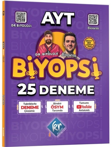 Kr Akademi Yayınları Ayt Biyopsi 25 Biyoloji Deneme
