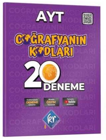 Kr Akademi Yayınları Ayt Coğrafya Kodları Çözümlü 20 Deneme