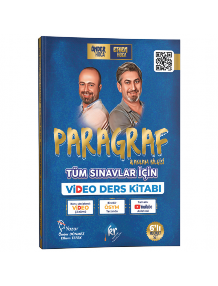 Kr Akademi Yayınları Önder Hoca & Ethem Hoca Tüm Sınavlar Için Paragraf Ve Anlam Bilgisi Video Ders Kitabı