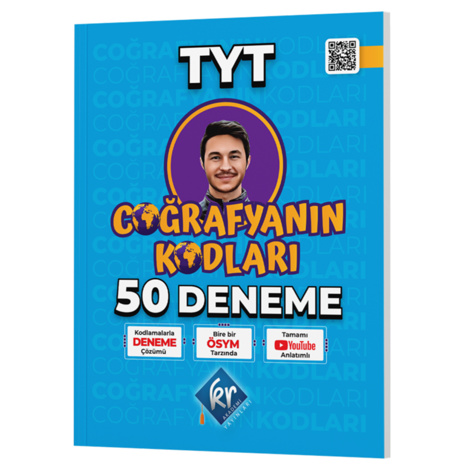 Kr Akademi Yayınları Tyt Coğrafya Kodları 50 Deneme Video Çözümlü