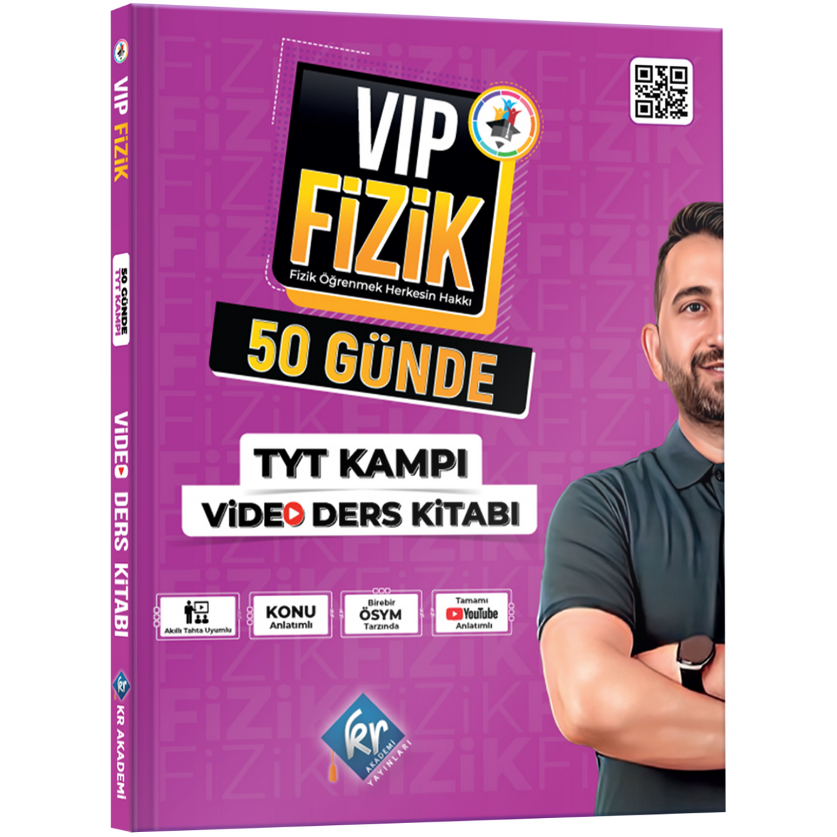 Kr Akademi Yayınları Tyt Fizik Vip 50 Güne Kampı Video Ders Kitabı