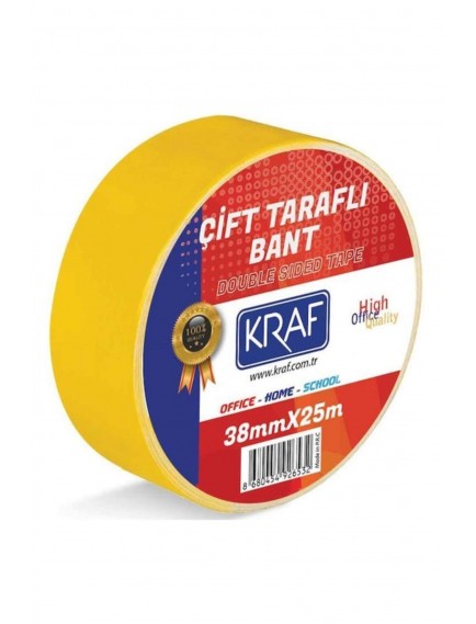 Kraf 38*25 Çift Taraflı Köpük Bant 2538G