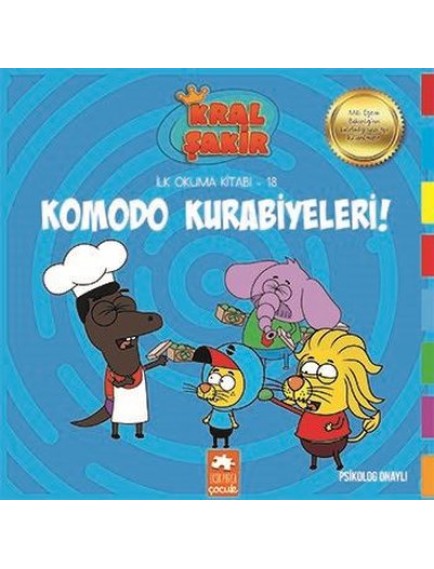 Komodo Kurabiyeleri / Kral Şakir İlk Okuma Kitabı 18 - Varol Yaşaroğlu - Eksik Parça Yayınları Komodo Kurabiyeleri / Kral Şakir İlk Okuma Kitabı 18 - Varol Yaşaroğlu - Eksik Parça Yayınları