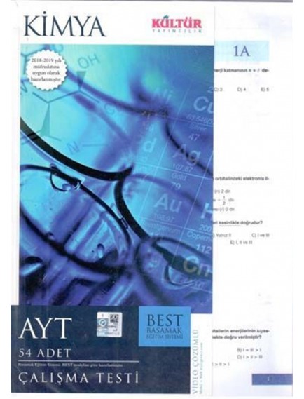 Kültür Yayınları Ayt Kimya BEST Çalışma Testi