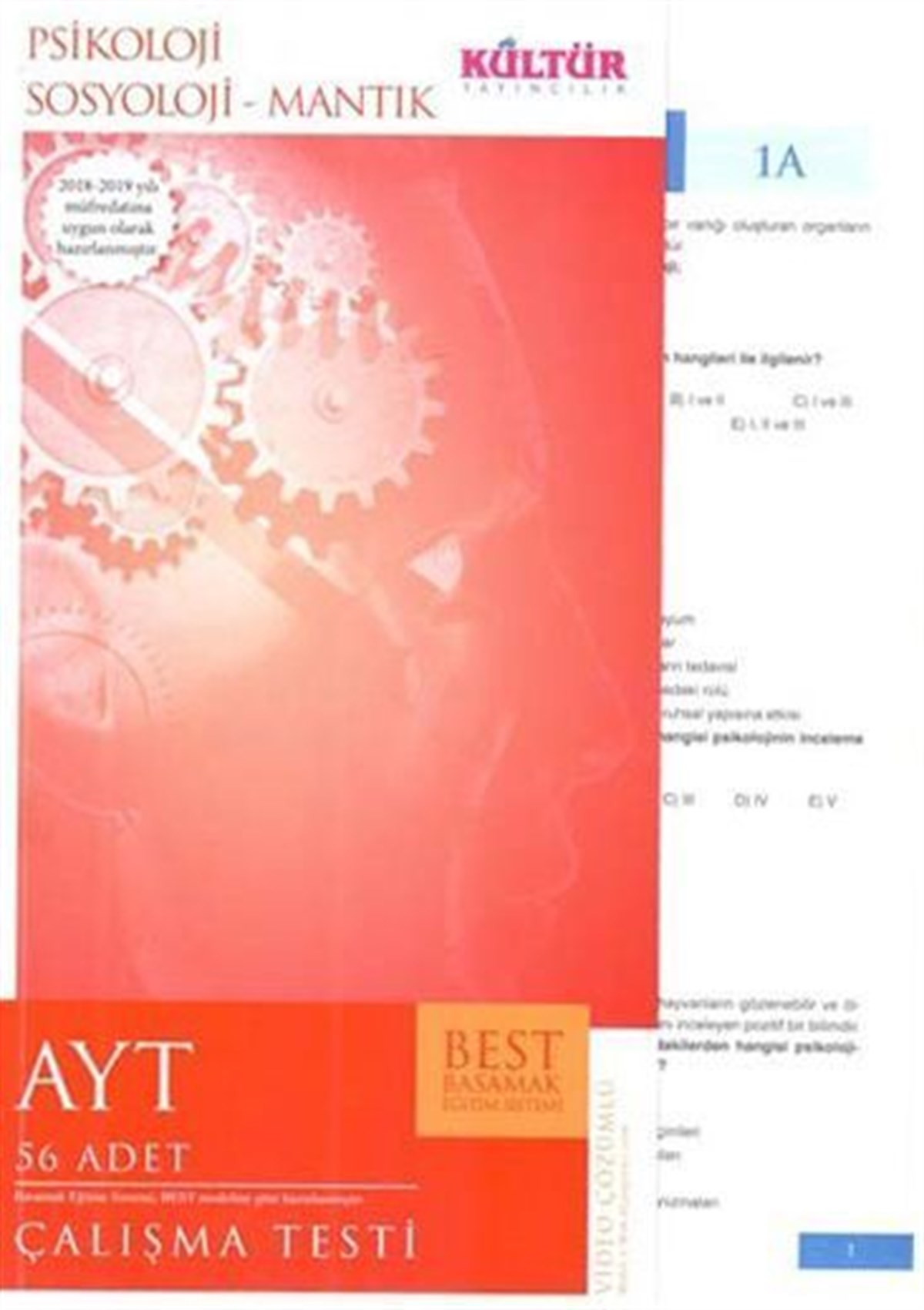 Kültür Yayınları Ayt Psikoloji Sosyoloji - Mantık Çalışma Testi
