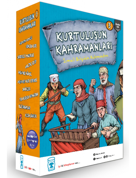 Kurtuluşun Kahramanları 3 Set (10 Kitap) - İsmail Bilgin - Timaş Yayınları