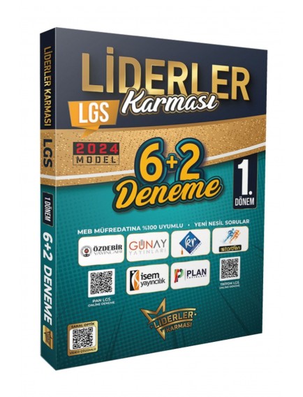 Liderler Karması Yayınları 8. Sınıf Lgs 1.Dönem 6+2 Deneme Seti 