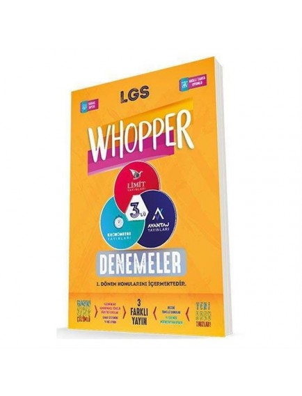 Limit Yayınları 8. Sınıf Lgs Whopper 3 Lü Denemeler 