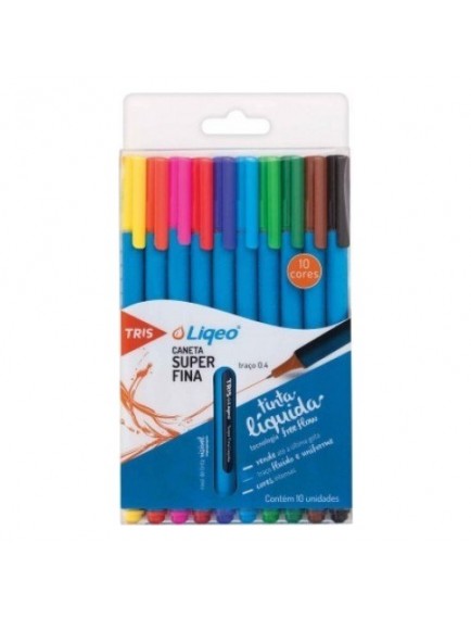 Liqeo Fineliner Kalem 10'Lu 8027 Pvc