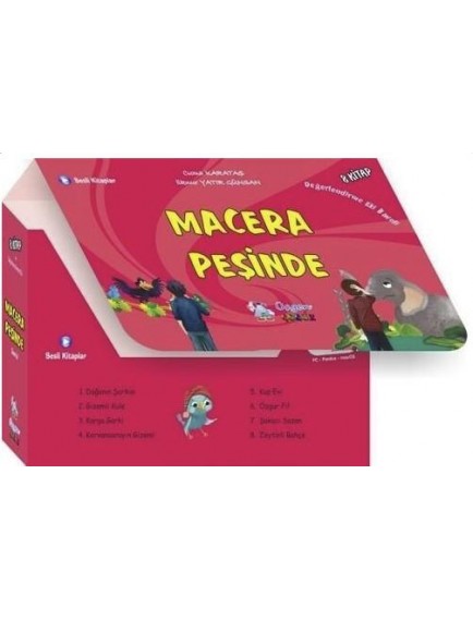 Macera Peşinde (8 Kitap) / Değerlendirme Eki Kutulu - Cuma Karataş - Üçgen Çocuk Yayınları